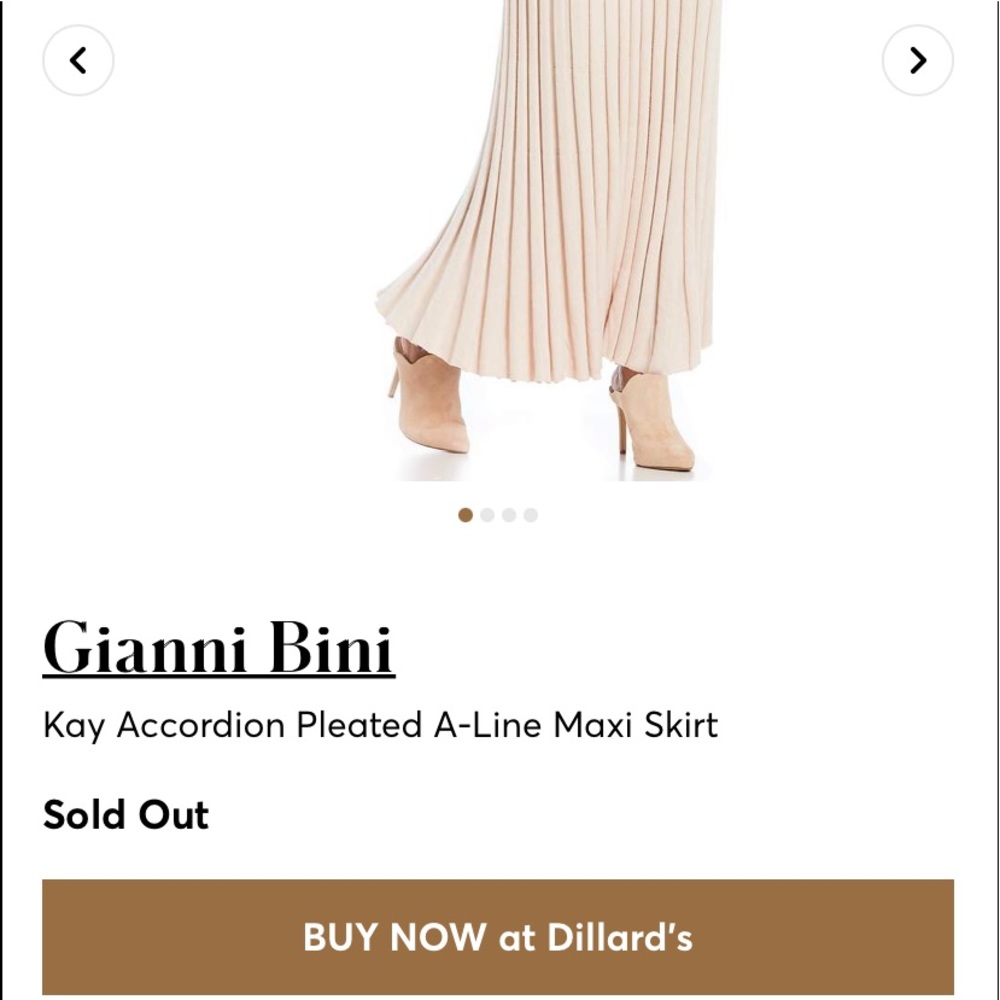 🖤Gianni Bini🖤Kay Accordion Pleated A-LineSkirt🖤 - Picture 6 of 7